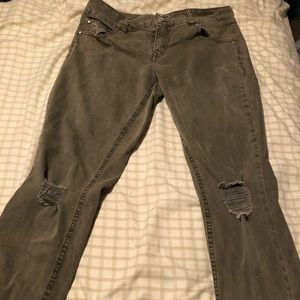 Dark green refuge jeans